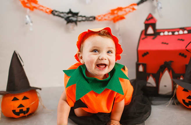 Carolilly Vêtement D'Halloween Nouveau-né Bébé Fille Combinaison Body
