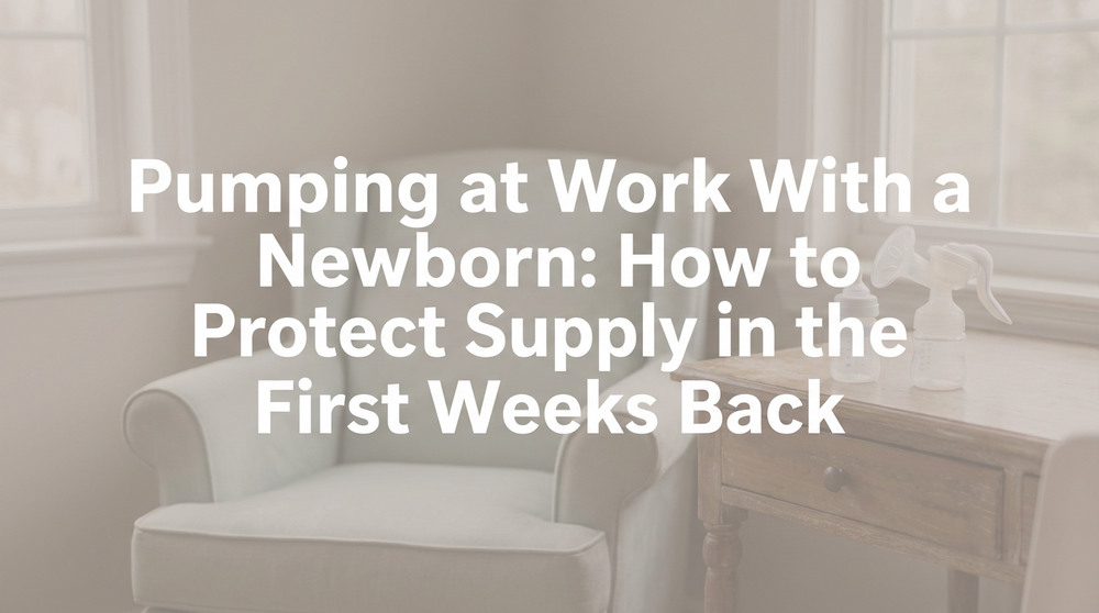 Pumping at Work With a Newborn: How to Protect Supply in the First Weeks Back