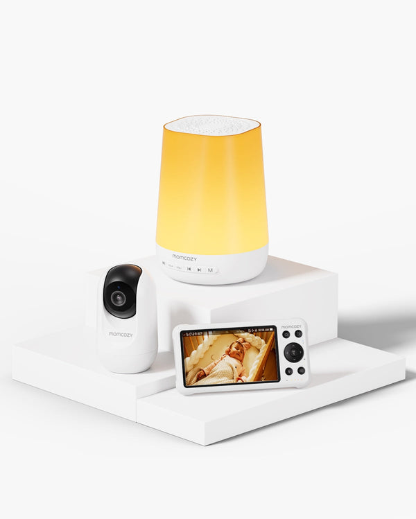 Pack Cuidado del Bebé: Máquina de Sonido Inteligente para Bebé y Monitor de Bebé de Doble Modo BM04