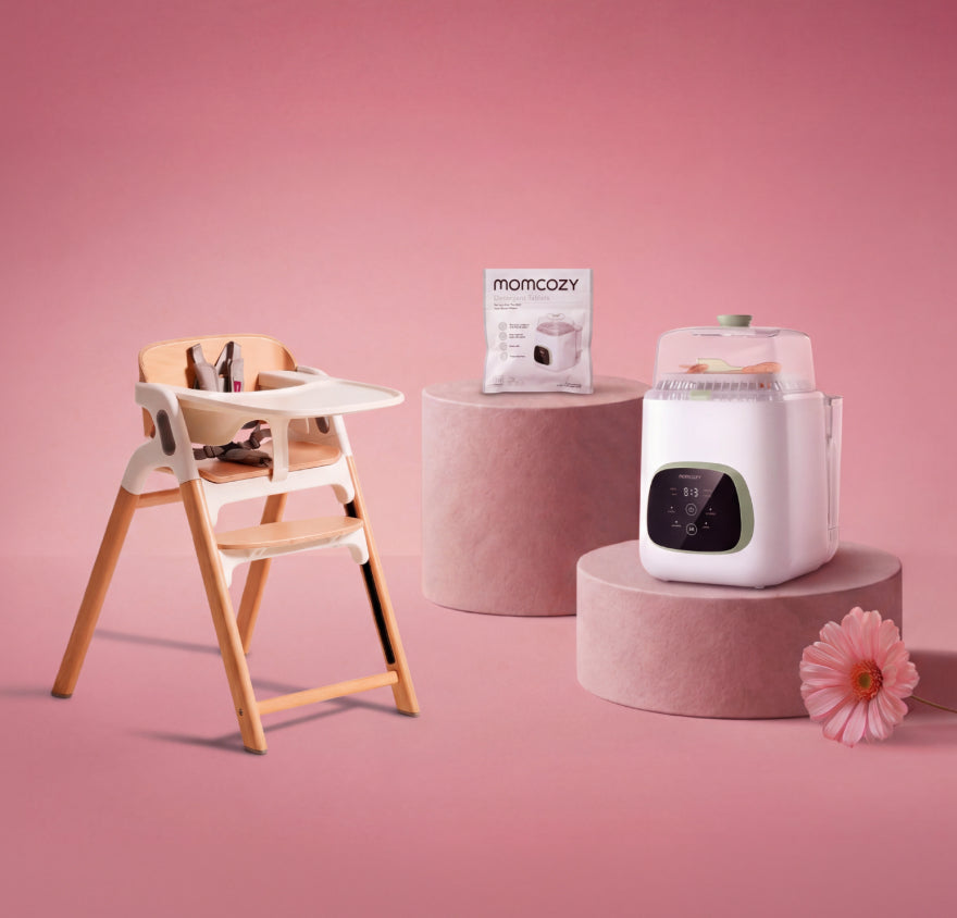 Clean & Feeding Bundle: Bottle Washer and High Chair and Washing Block | US