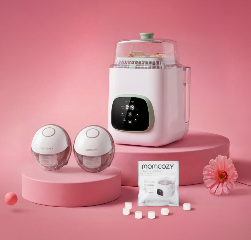 Pump & Clean Bundle: M6 Hands-free Breast Pump and KleanPal Pro Baby Bottle Washer