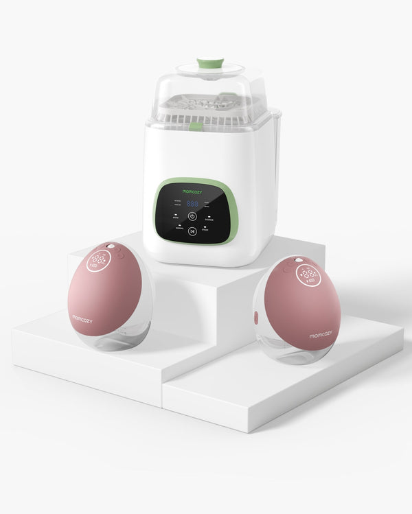 Pump & Clean Bundle: M9 Hands-free Breast Pump and KleanPal Pro Baby Bottle Washer
