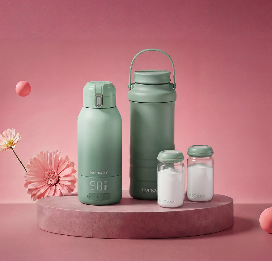 On-the-Go Bundle: Portable Baby Bottle Warmer + 22oz Baby Bottle Cooler