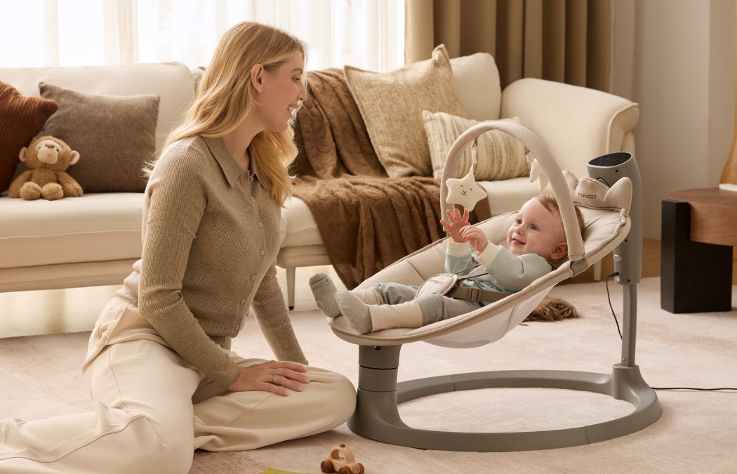 Momcozy CocoSway 3D-Motion Elektrische Babyschaukel