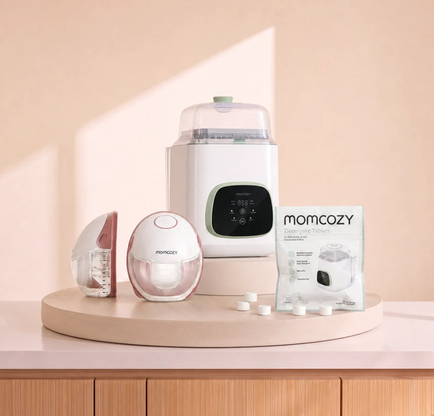 Pump & Clean Bundle: M6 Breast Pump and Bottle Washer and Washing Block