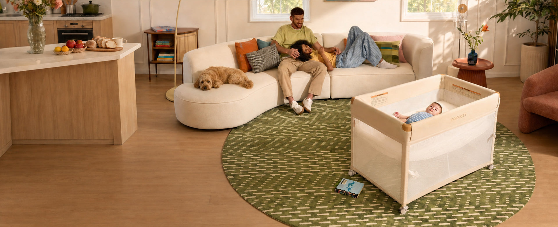 One-Click Foldable Baby Playard