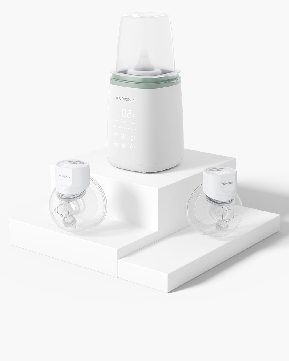 Momcozy Warming Lactation Massager 2-in-1 & Momcozy Smart Baby Bottle Warmer