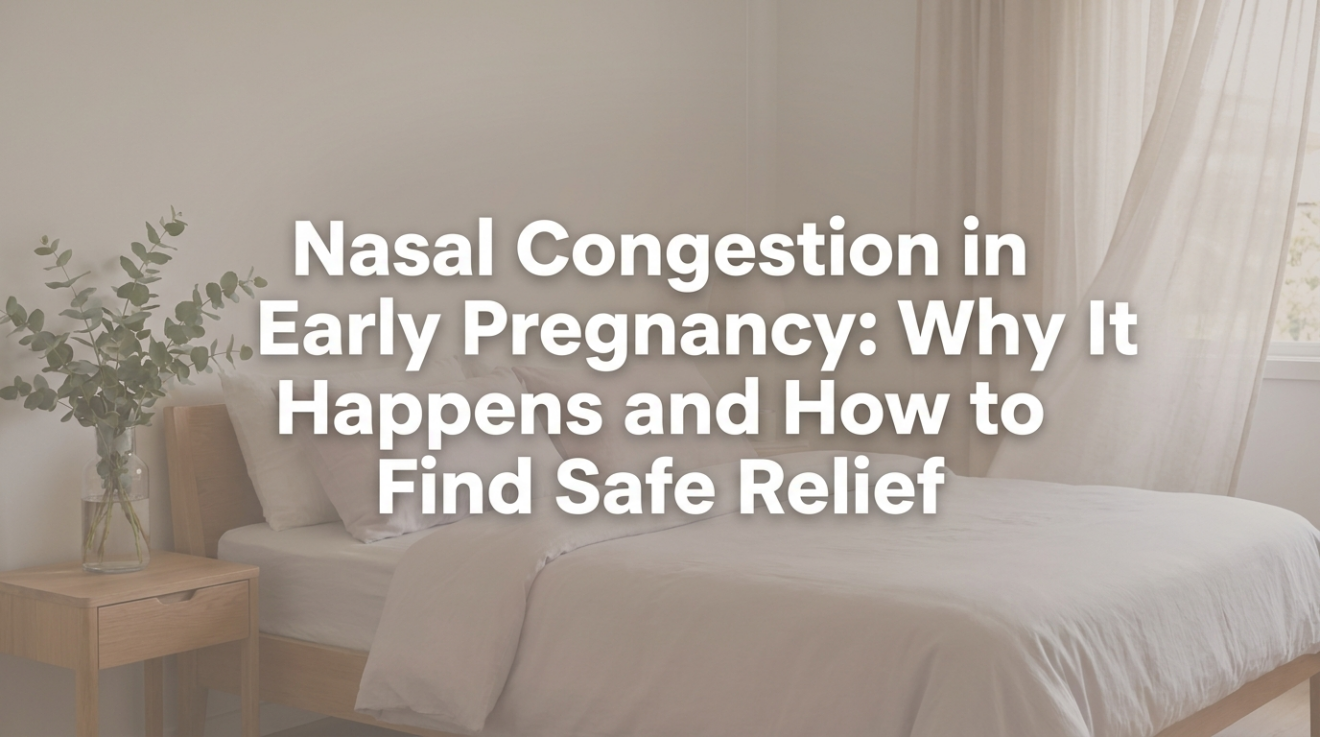 Illustration of nasal tissue swelling during pregnancy