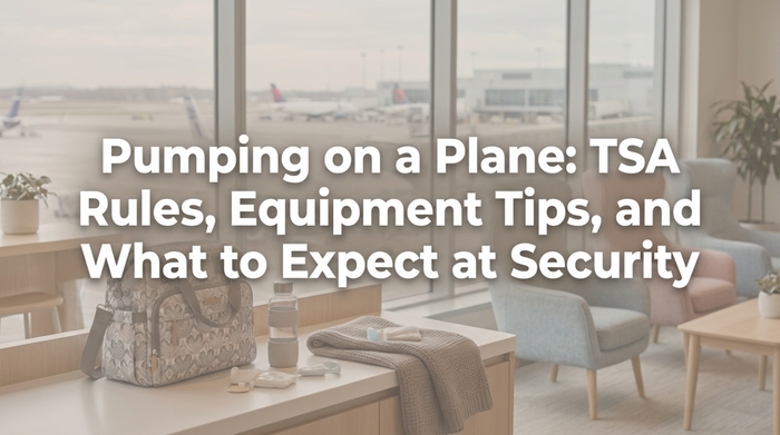 Infographic showing breast milk exempt from standard TSA liquid limits