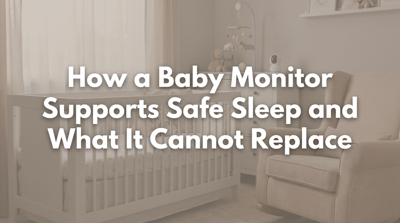 Peaceful baby sleeping safely on back in bare crib with soft nightlight