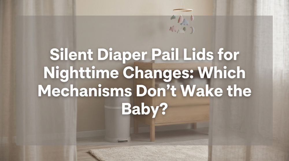 Peaceful nighttime nursery with sleeping baby and quiet diaper changing setup