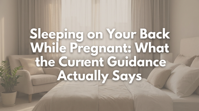 Simple illustration showing recommended side sleeping position during pregnancy