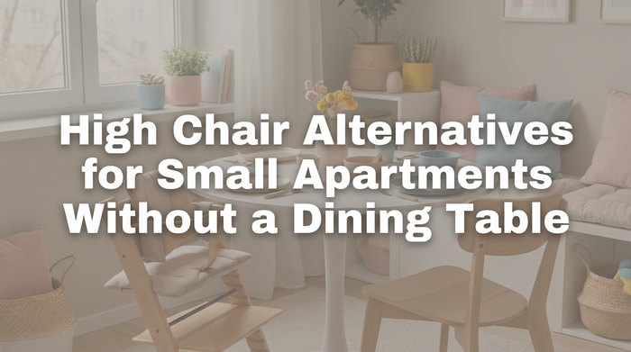 Small apartment floor plan showing feeding seat placement zones