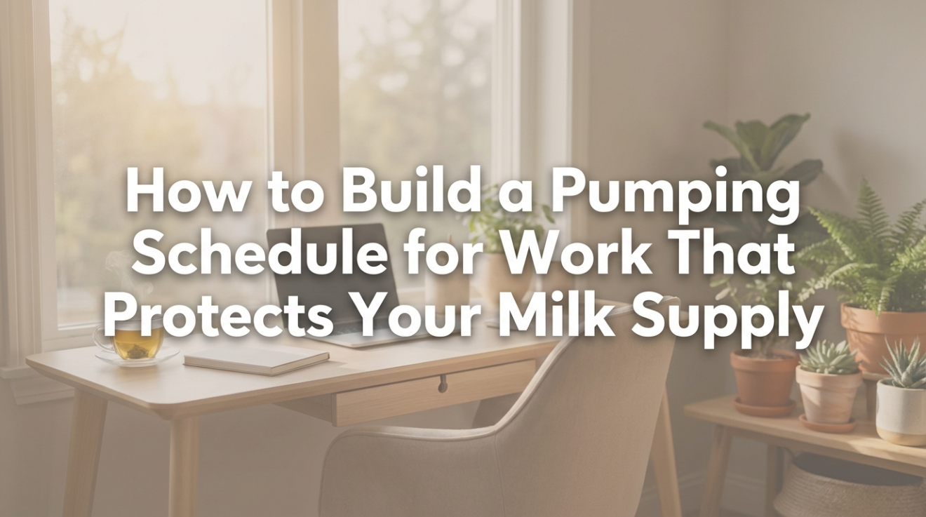 Visual timeline of a typical workday pumping schedule