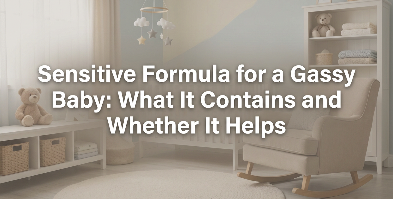 Sensitive Formula for a Gassy Baby What It Contains and Whether It Helps