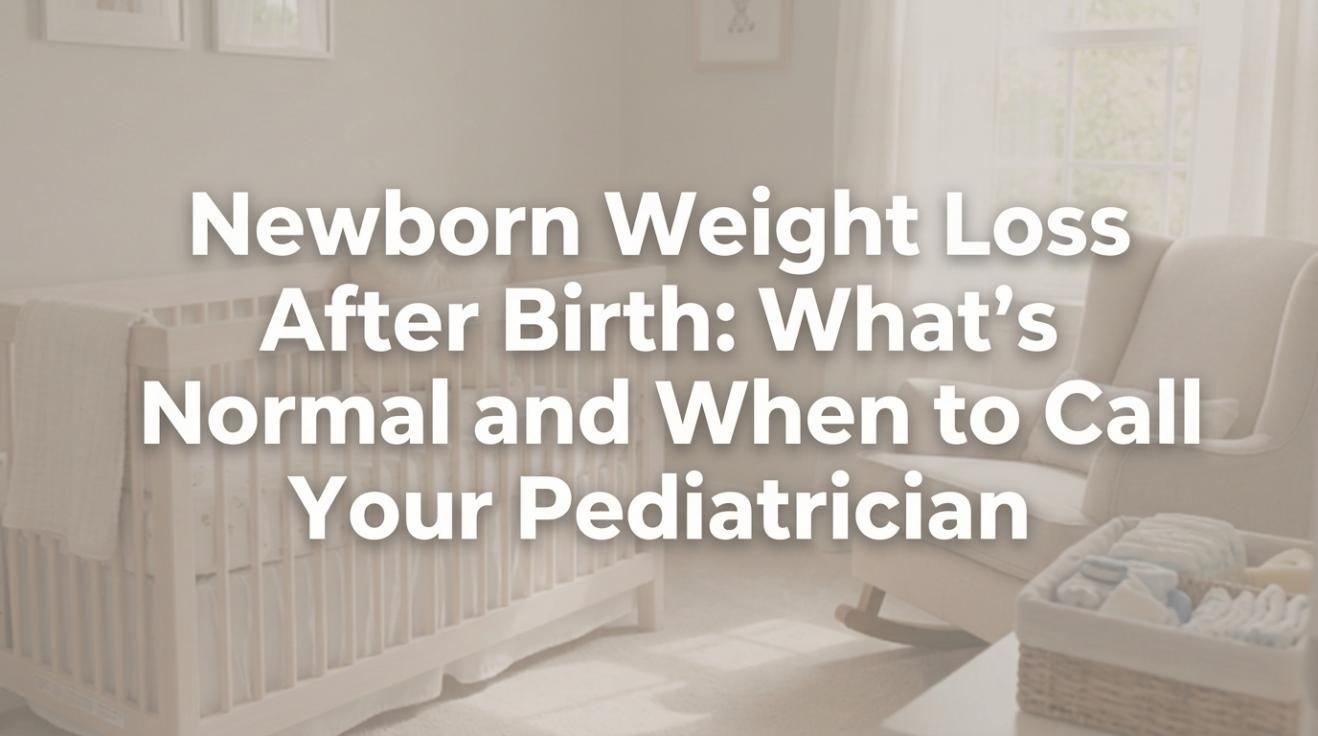 Newborn Weight Loss After Birth: What’s Normal and When to Call Your Pediatrician