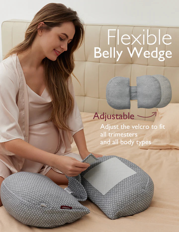 Pregnancy Comfort Bundle:  Stretch Mark Cream, Pregnancy Pillow