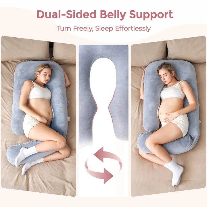 Pregnancy Comfort Bundle:  Stretch Mark Cream, Pregnancy Pillow