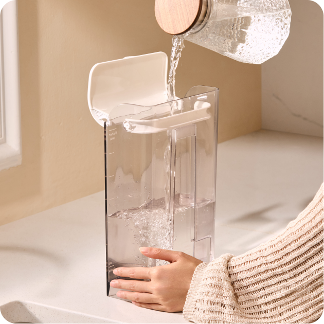 Fill with water