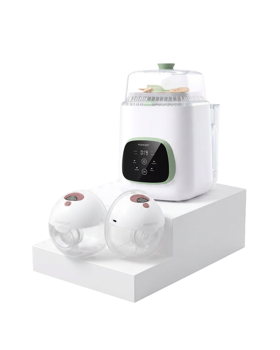 M5 Smart Wearable Breast Pump & KleanPal Pro Baby Bottle Washer and St