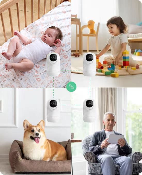 Telecamera Pan Tilt Zoom Momcozy Baby Monitor BM03 Telecamera Aggiuntiva Full HD 1080P, Pan-Tilt-Zoom, Scheda SD (Non Inclusa), Non Compatibile Con BM01 Baby Monitor Full Hd 1080p Telecamera Pan Tilt Zoom Momcozy Baby Monitor BM03 Telecamera Aggiuntiva Full HD 1080P, Pan-Tilt-Zoom, Scheda SD (Non Inclusa), Non Compatibile Con BM01 Baby Monitor Full Hd 1080p