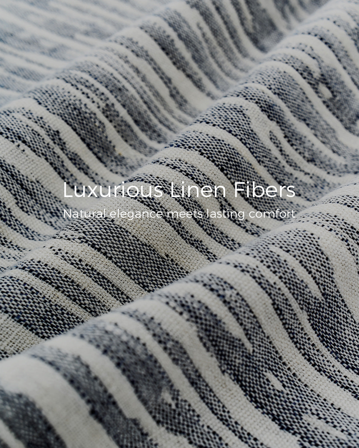 Momcozy baby carrier close-up, featuring luxurious linen fibers, striped texture, and natural elegance.