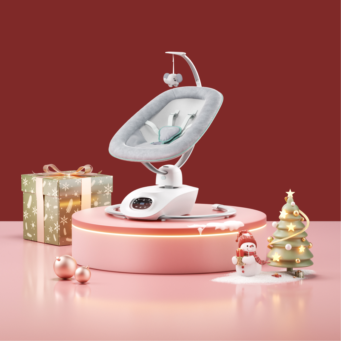 Momcozy CocoSway 3D-Motion Electric Baby Swing