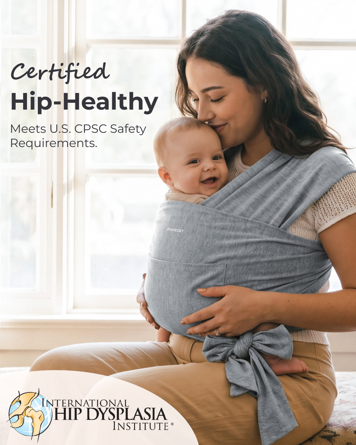 Easy to Wear Hands Free - Baby Wrap Carrier