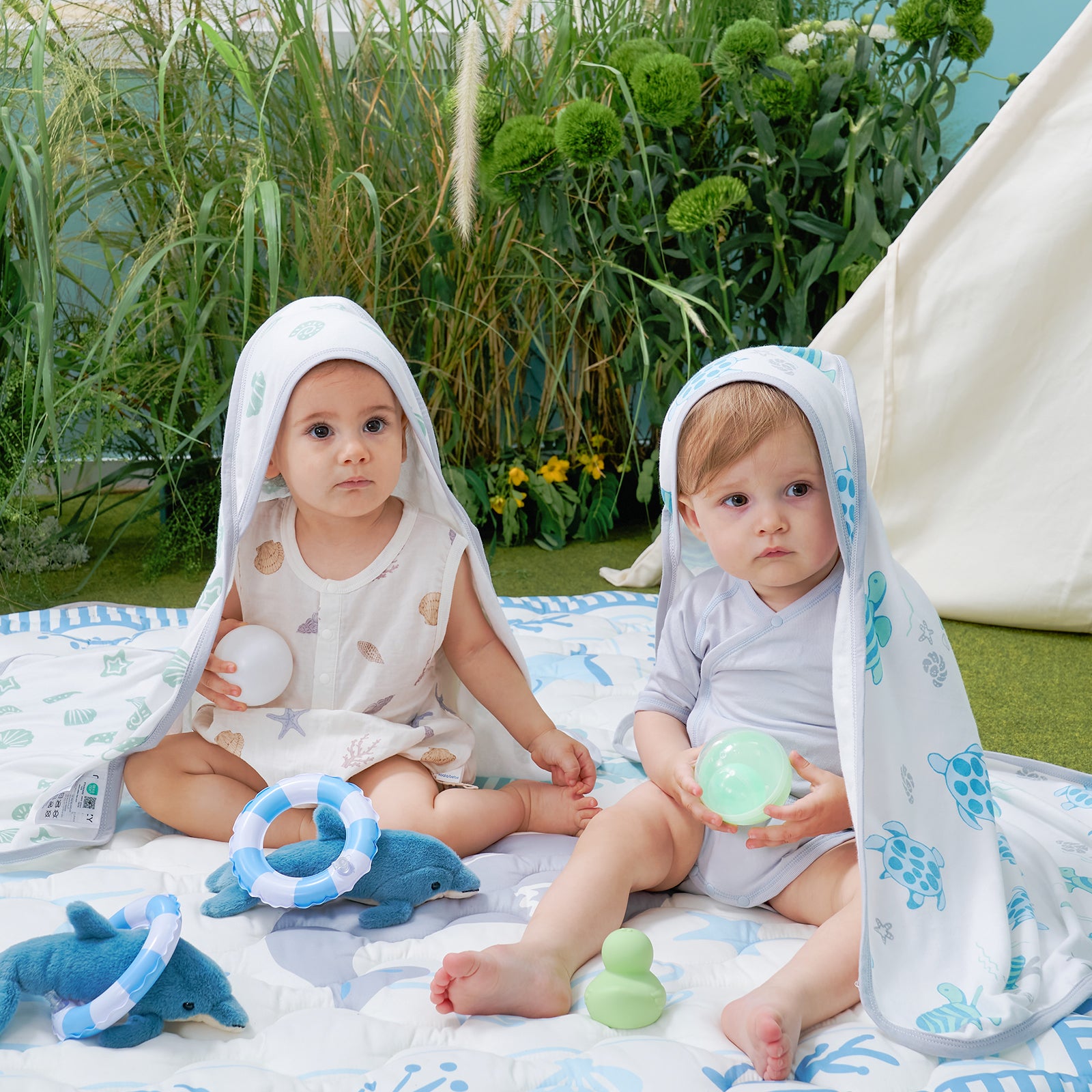 MOMCOZY BABY HOODED TELETEL FÜR NEUBORN DUUBE - 2 Zählung (Packung von 1)