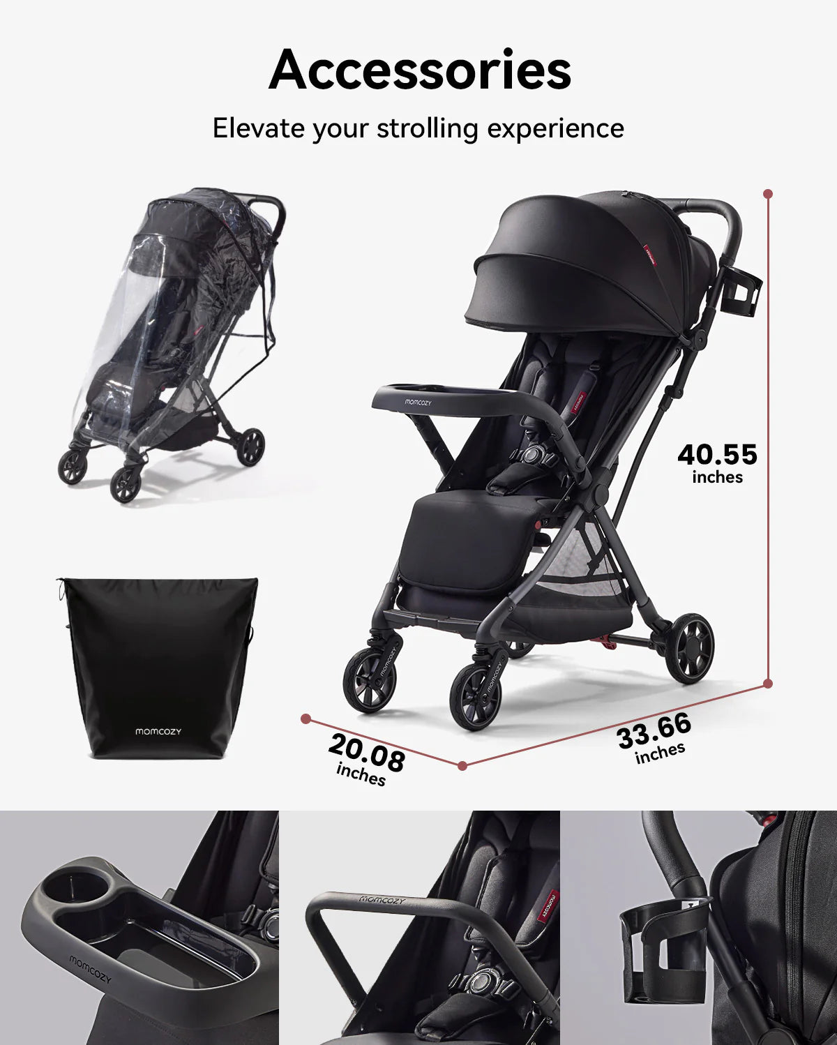 toddler stroller sale Momcozy Momcozy Lightweight Travel Stroller: One-Hand Fold & Carry-On Ready