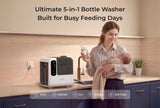 Cleaning Bundle: DeepClean Baby Bottle Washer(D8)  + 200 Cleaning & 30 Descaling Tablets