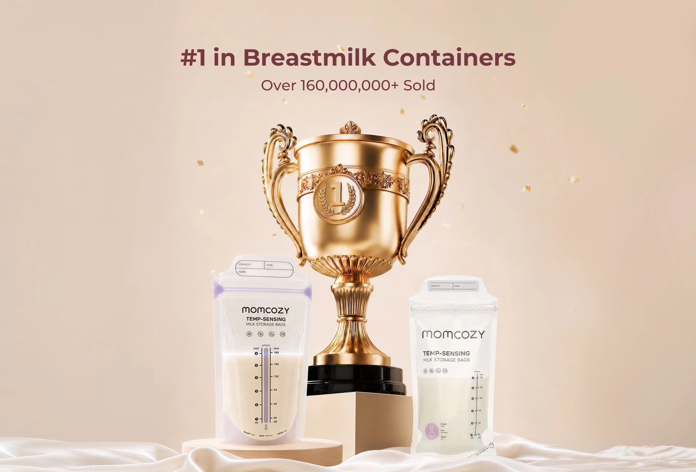 【Upgraded】Momcozy Breastmilk Storage Bags