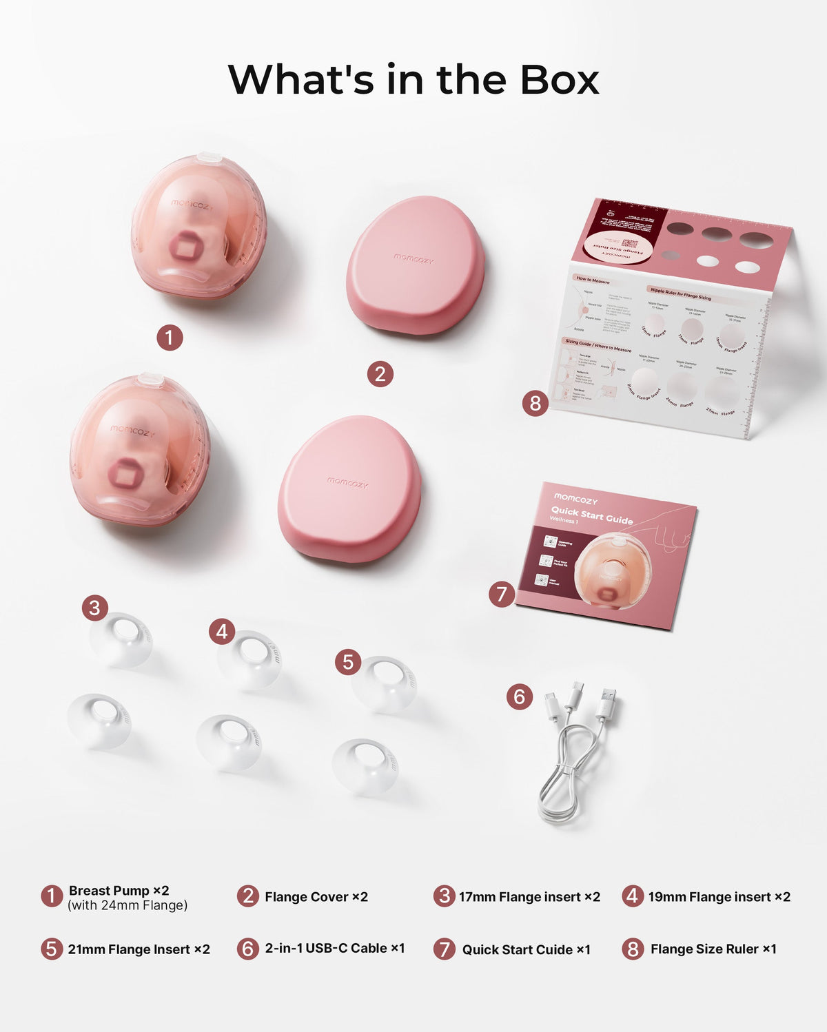 Momcozy Breast Pump Wellness 1 + 120 Breastmilk Storage Bags