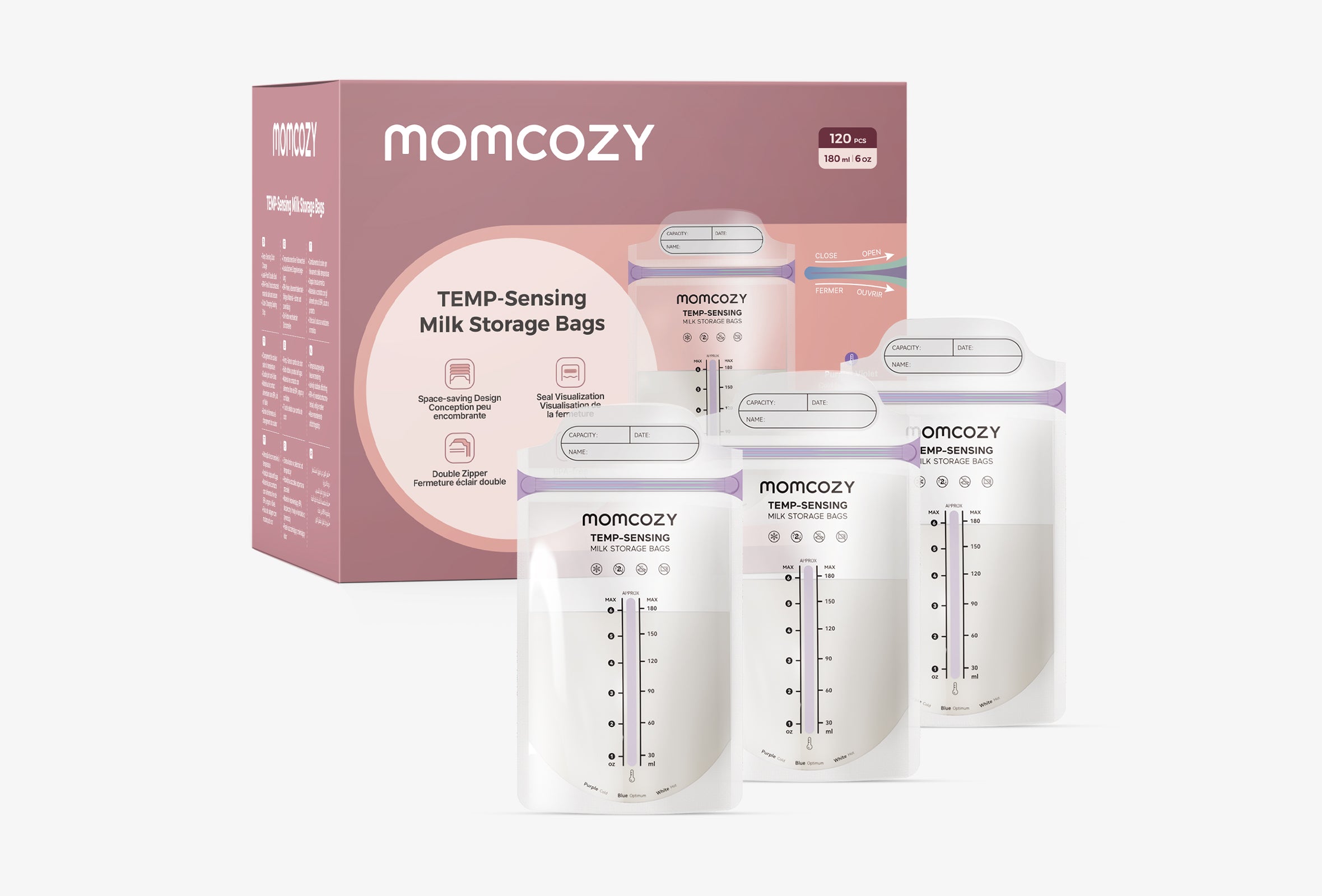 【Upgraded】Momcozy Breastmilk Storage Bags