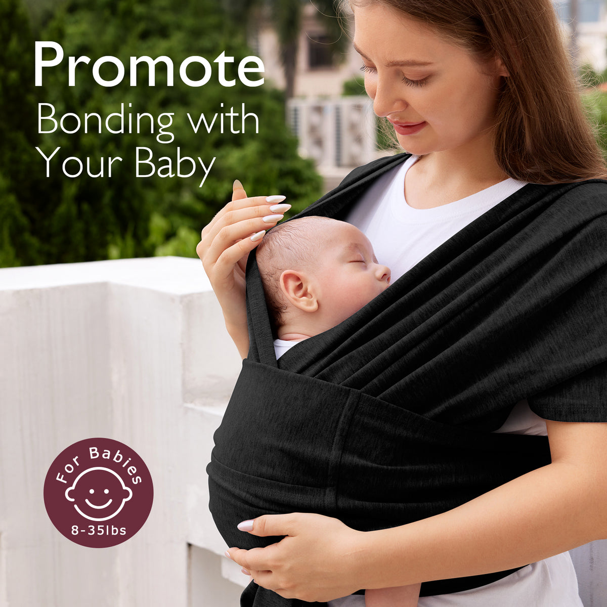 Adjustable Buckle Baby Wrap Carrier for Newborns
