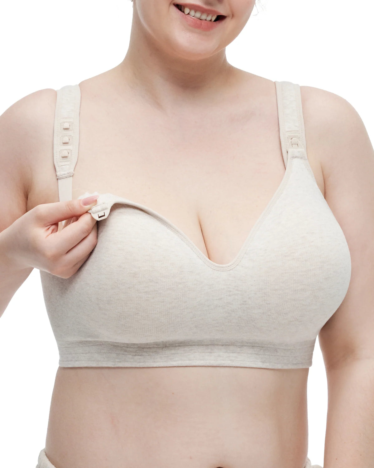 Momcozy Wellness 1 Wearable Breast Pump & Busty Cotton Nursing Bra Bundle