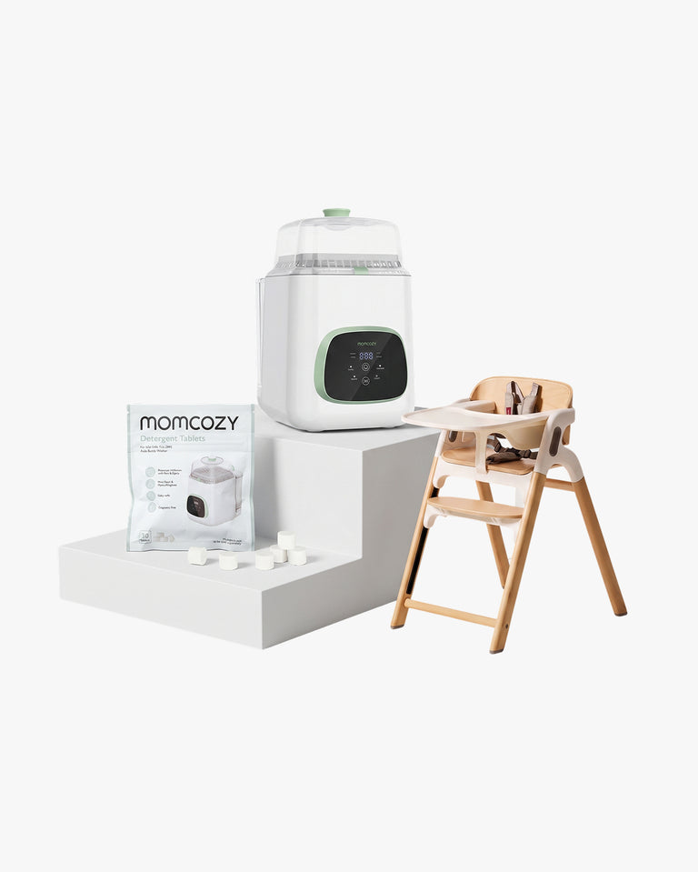 Translation missing: en.Clean &amp; Feeding Bundle: Bottle Washer and High Chair and Washing Block | US
