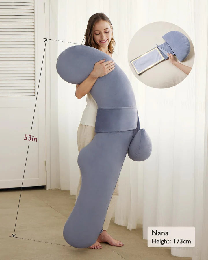 Pregnancy Comfort Bundle:  Stretch Mark Cream, Pregnancy Pillow