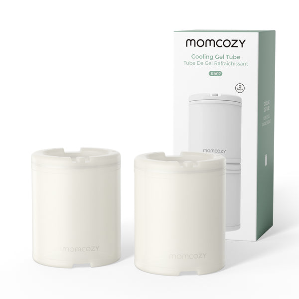 Tube de gel rafraîchissant Momcozy, compatible avec glacière à lait maternel, lot de 2 pièces