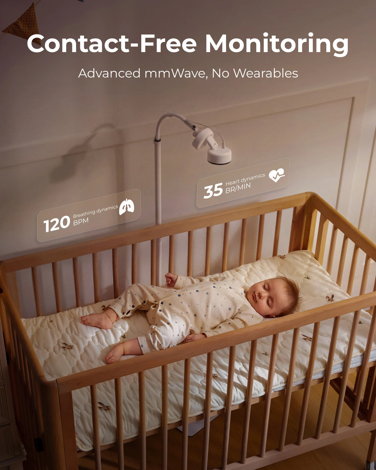 Momcozy Contact-Free Smart Baby Monitor (BM08)