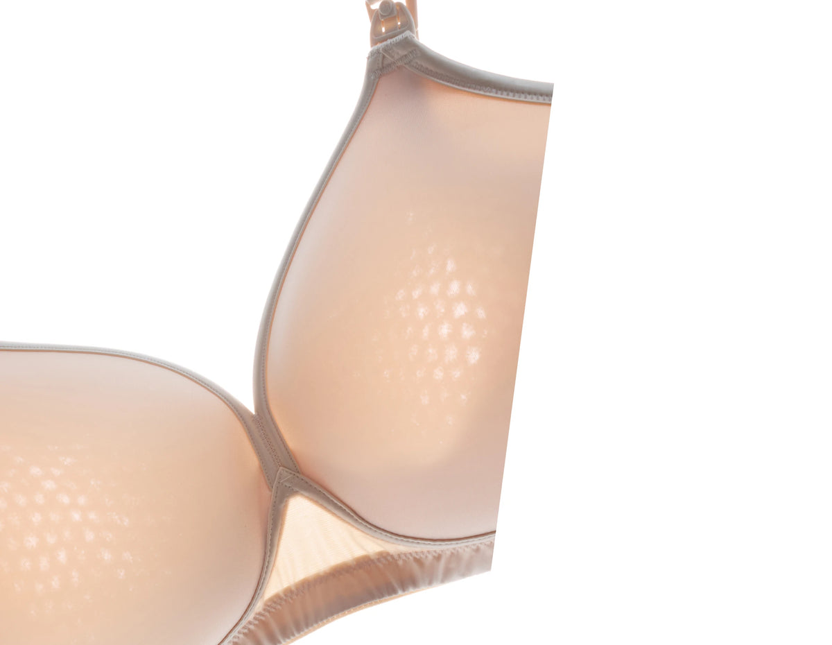 Light shining through breathable mesh fabric