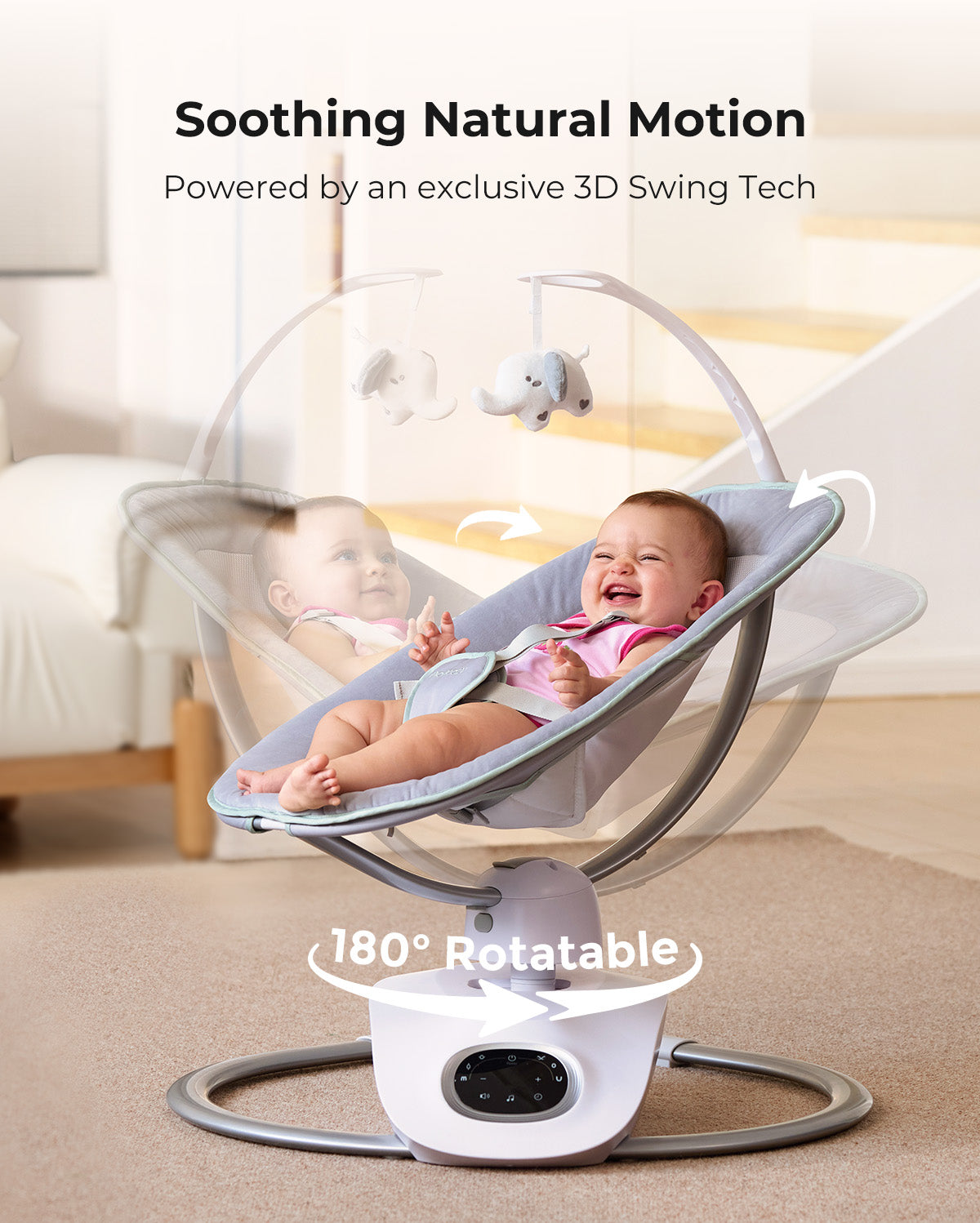 Momcozy CocoSway 3D-Motion Electric Baby Swing