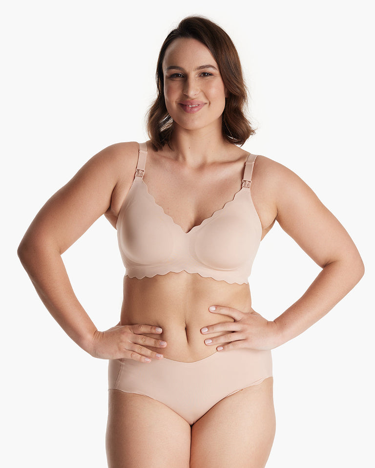 Jelly Strip – Bezszwowy Kwiatowy Biustonosz do Karmienia Push-up – YN46 1.0