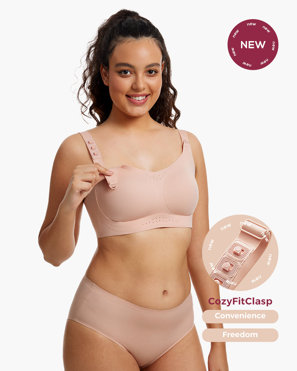 CozyFitClasp Wearable Breast Pumping Bra-HF006