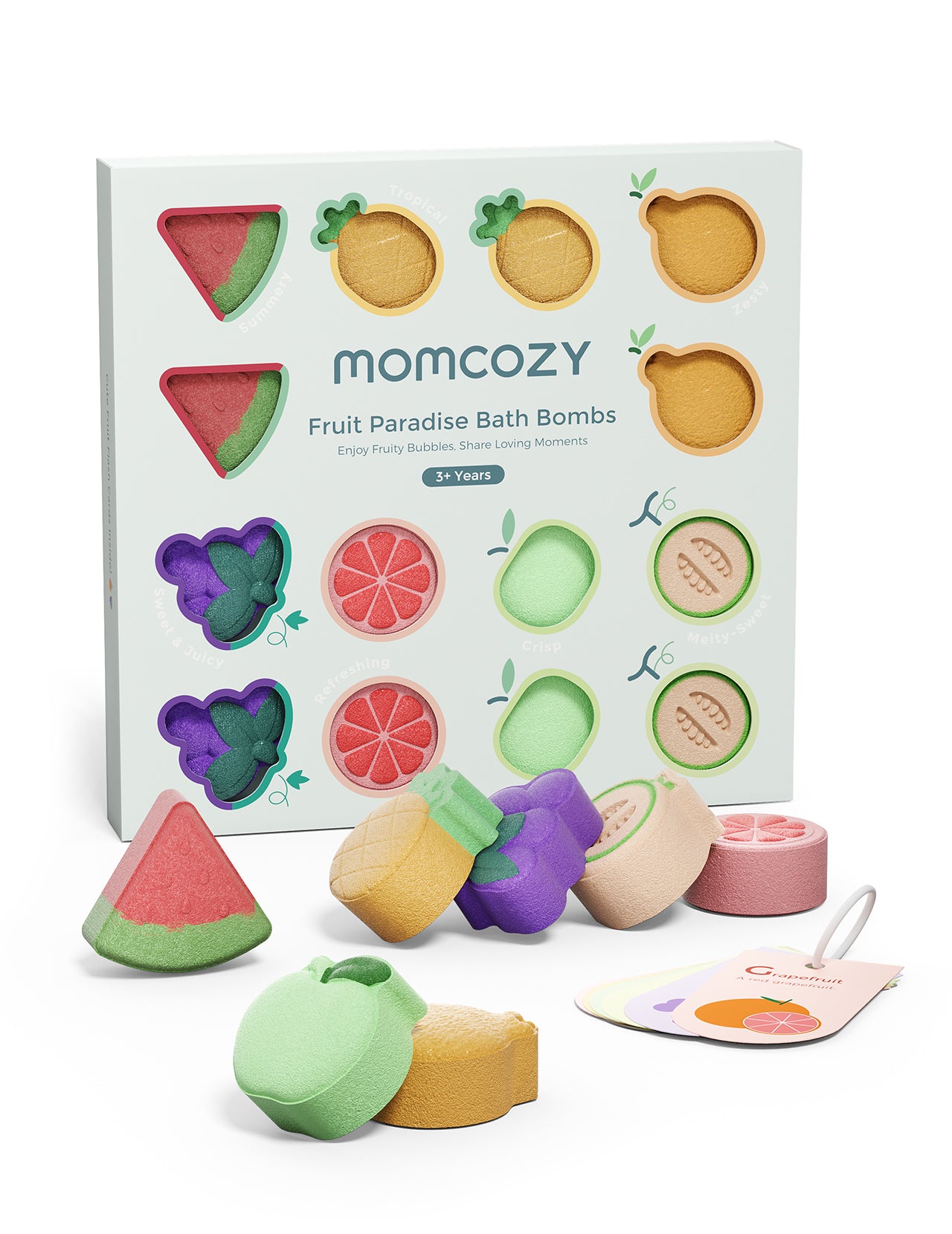Fruit Paradise Bath Bombs Gift Set (14 Pcs) - Momcozy