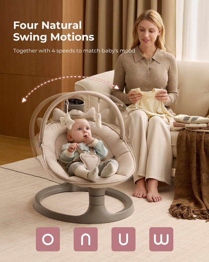 Mom Cozy - 20% OFF 2-in-1 Electric Baby Swing.