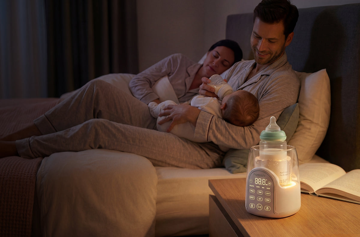 A calmer nighttime feeding setup