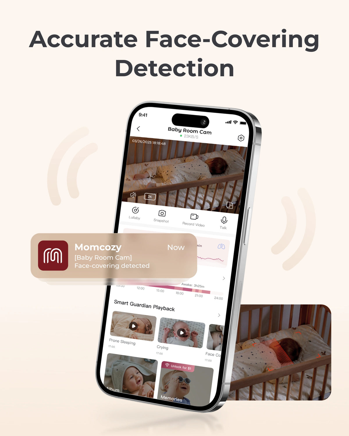 Momcozy Contact-Free Smart Baby Monitor (BM08)