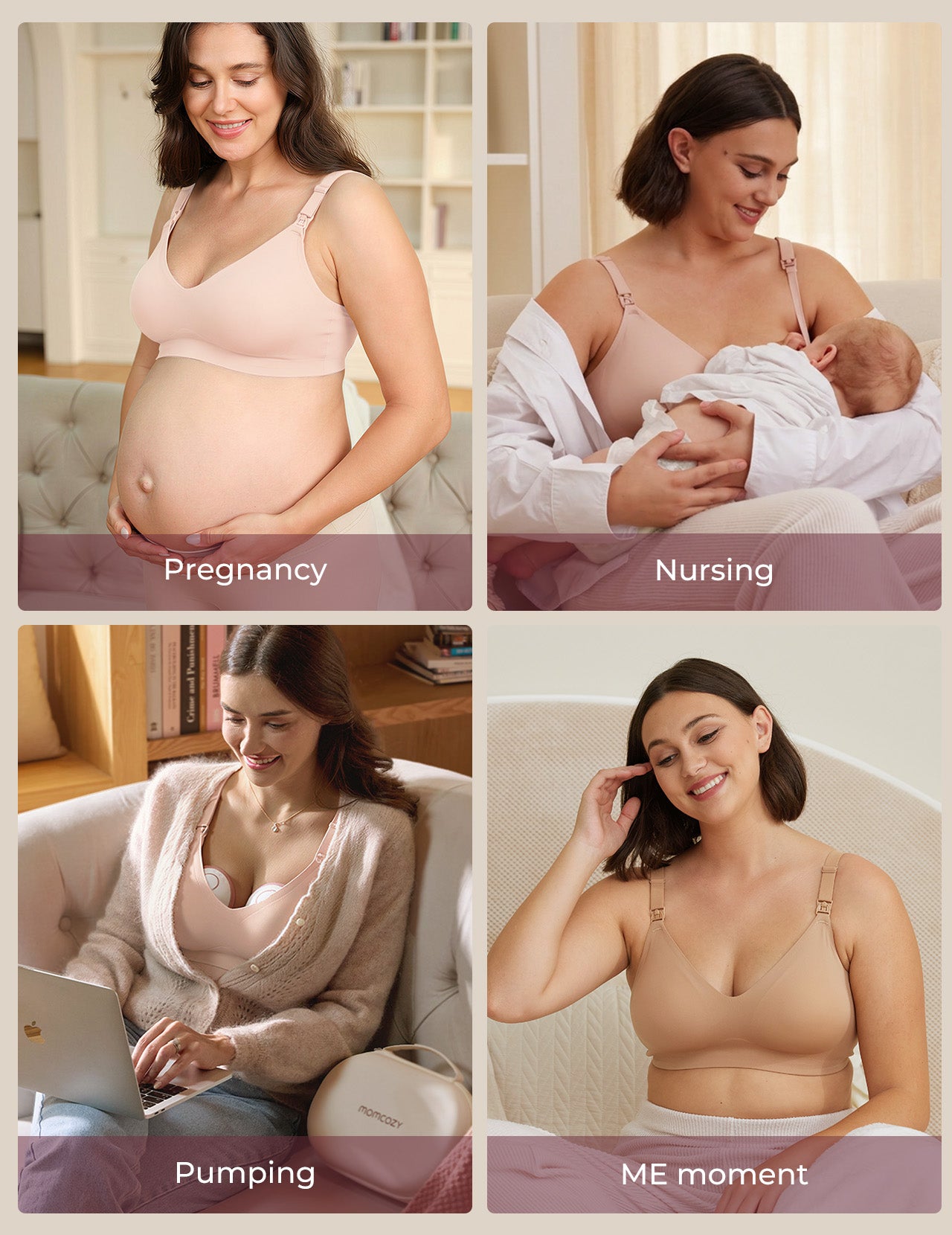 Soutien-gorge d’allaitement ultra doux sans coutures – YN21