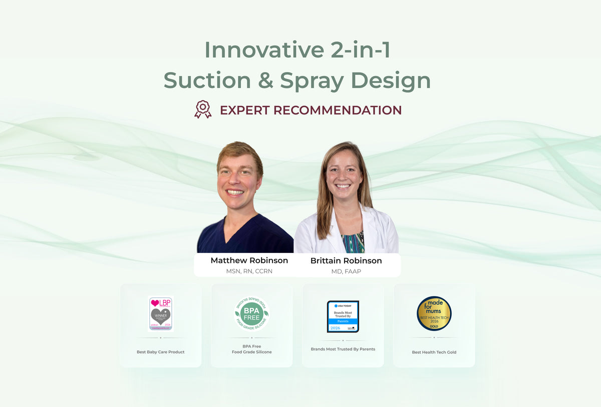 Baby Care Bundle: 2 in 1 Nasal Aspirator and Portable Baby Sound Machine